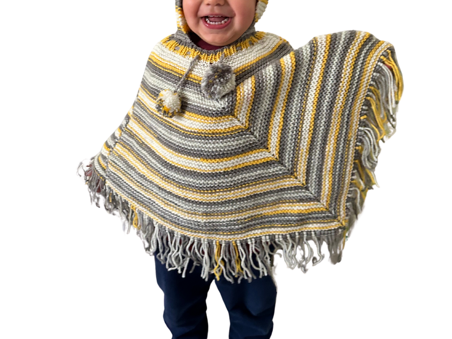 Poncho lana infantil artesanal | Hipoalergénico