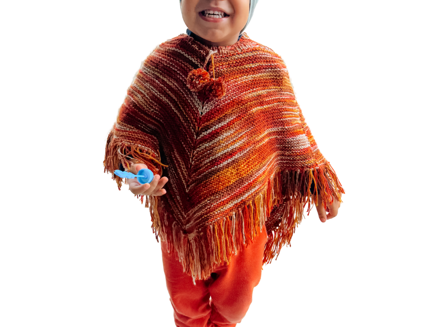 Poncho lana infantil artesanal | Hipoalergénico