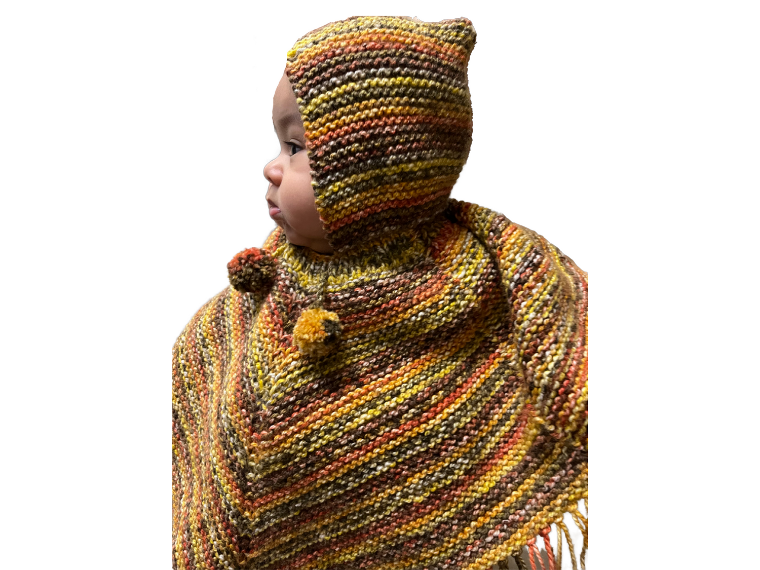 Poncho lana infantil artesanal | Hipoalergénico